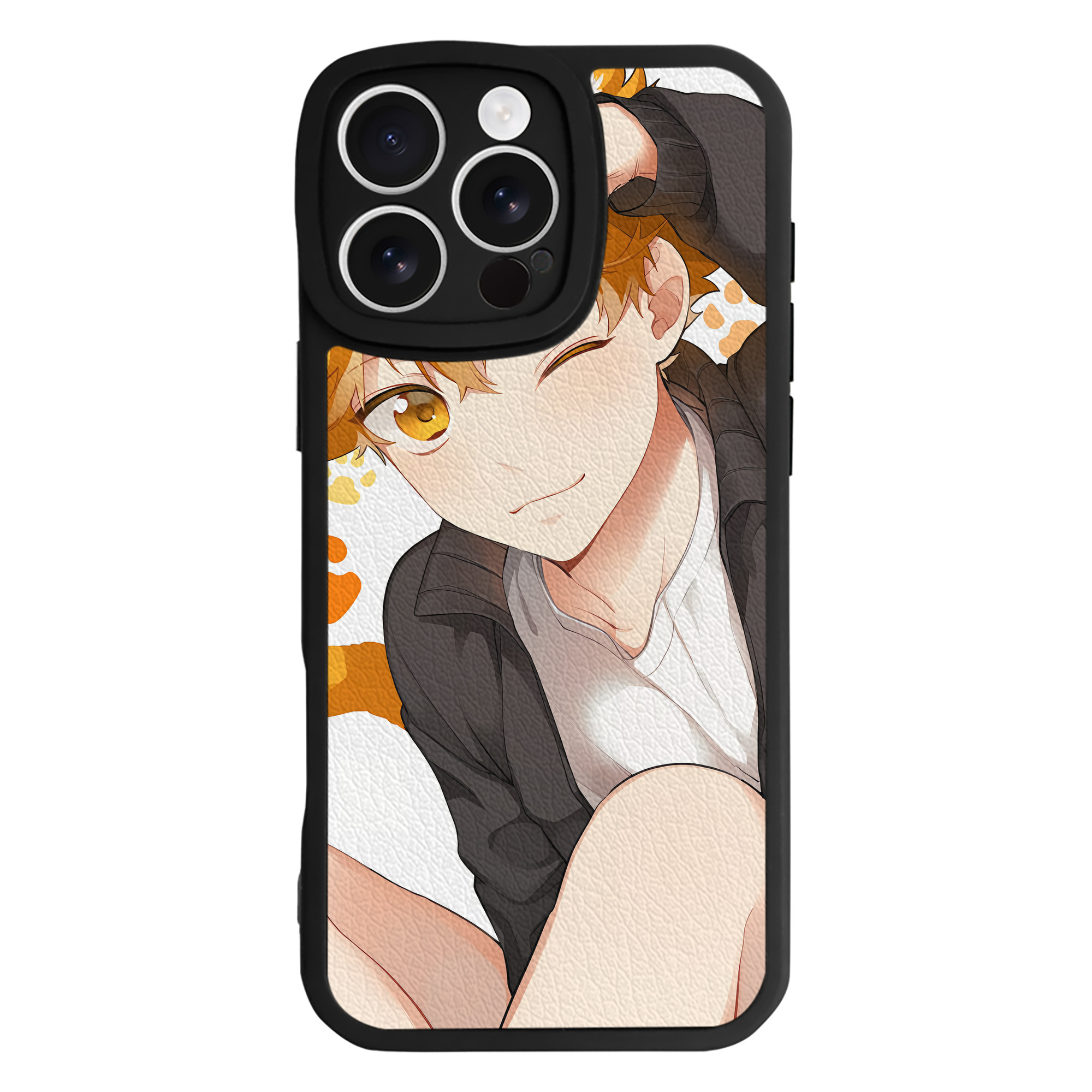 （画像用） ハイキュー!! Haikyu!! 【iPhone 16シリーズ対応】シリコンスマホケース（レザー調） 材質：シリコン